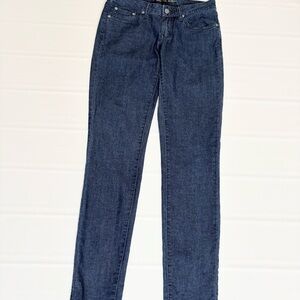 Prana Skinny Jeans, Size 0/25, Blue Denim